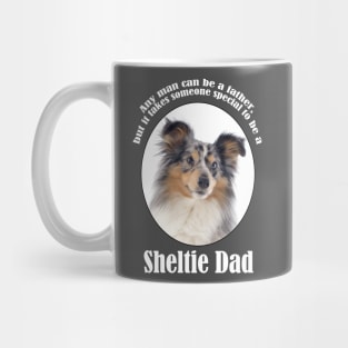 Blue Merle Sheltie Dad Mug